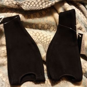 2 pack 100% polyester earwarmer ponytail headbands